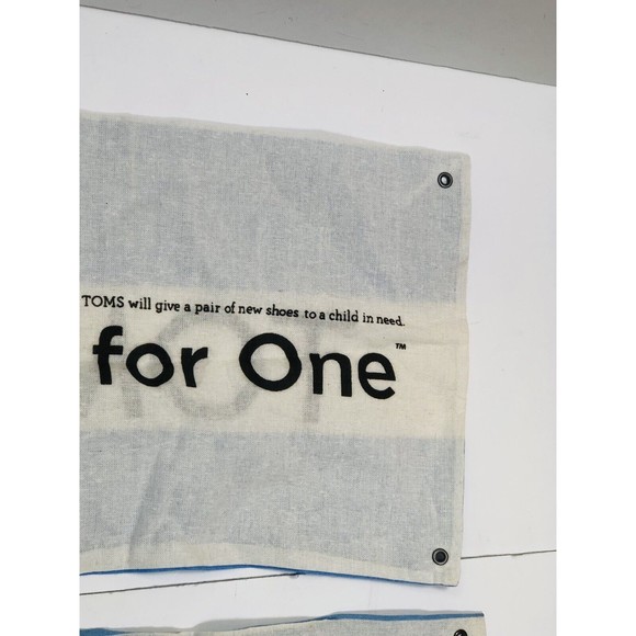 TOMS Shoes Duster Bag 14” X 9.5” Lot of 2 Used With Tags - Picture 8 of 10